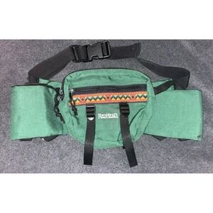 Vintage RedHead Green Nylon Hip Pack With 2 Water Bottle‎ Holders
